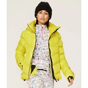 Bogner Fire + Ice Saelly Sun Yellow Puffer Ski Coat Jacket Women's Size 4